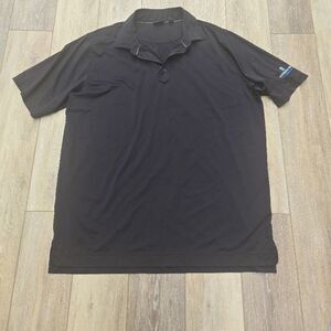 FJ FootJoy Meredith Bay Winnipesauke NH black golf polo shirt size xl men's